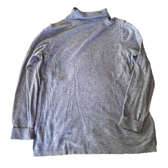 Cyrus Sweater Sz XL Turtleneck Ribbed Tunic Grey Winter Autumn Casual Knit Warm - Picture 6 of 9